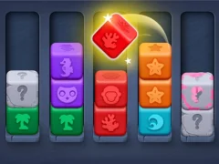 Lojë Renditja e bllokut me ngjyra në internet