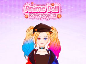 Lojë Kukull anime DIY vajzë cosplay në internet