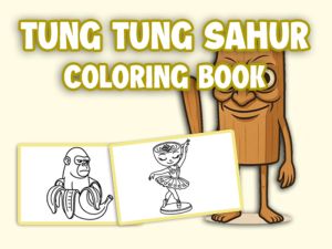 Lojë Libri për t'u ngjyrosur Tung Tung Sahur në internet