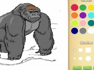 Lojë Libri për t'u ngjyrosur për kafshët kopshtin zoologjik për fëmijë në internet