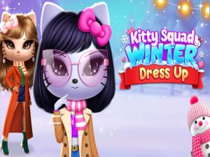 Lojë Veshja e dimrit Kitty Squad në internet
