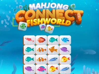 Lojë Mahjong Connect Fish World në internet