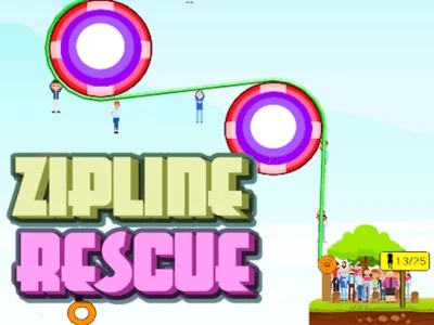 Lojë Shpëtimi i njerëzve Zipline në internet Lojë Shpëtimi i njerëzve Zipline në internet