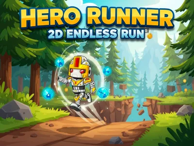 Lojë Hero Runner 2D Run pafund në internet