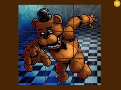 Lojë Puzzle rrëshqitëse Fnaf Freddy në internet