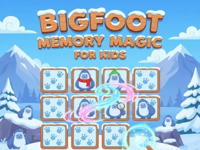 Lojë Bigfoot Memory Magic For Kids në internet