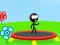 Lojë Stickman Trampolin në internet
