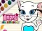 Lojë Libri i ngjyrave Talking Angela në internet