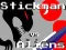 Lojë Stickman kundër jashtëtokësorëve në internet