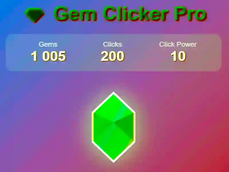 Lojë Gem Clicker Pro në internet Lojë Gem Clicker Pro në internet