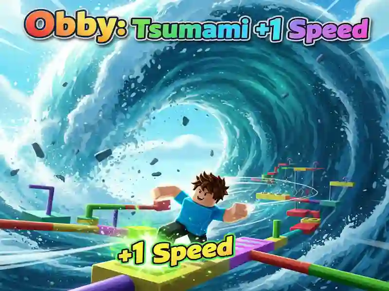 Lojë Obby: Cunami +1 shpejtësi në internet