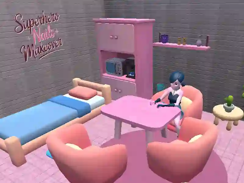 Lojë Superhero Nails Makeover në internet