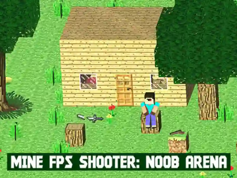 Lojë Miniera FPS Shooter: Noob Arena në internet