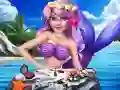 Lojë Stili i grimit të princeshës mermaid në internet