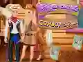 Lojë Çifti i ngrirë në stilin cowboy në internet