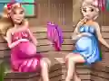 Lojë Mami të Bukura Të Shtatzëna Sauna në internet