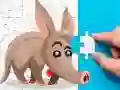 Lojë Sfidë e Puzzles Aardvark në internet