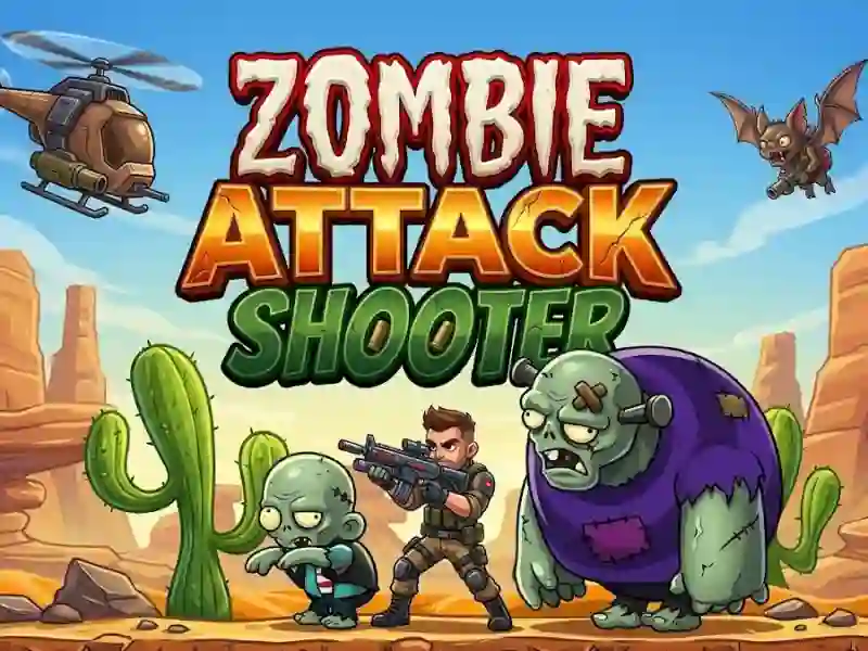 Lojë Shooter Sulmi Zombie në internet