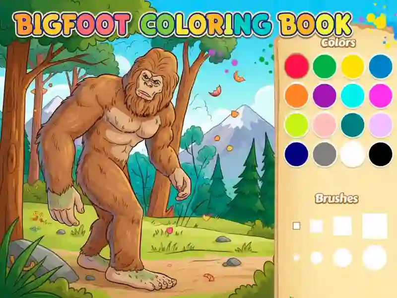 Lojë Libri i Ngjyrosjes Bigfoot në internet