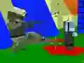 Lojë Gjuetia Zombie Blocky Arma Lufta në internet