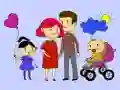 Lojë Familja e Lumtur: Libri i Ngjyrave në internet Lojë Familja e Lumtur: Libri i Ngjyrave në internet