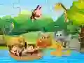 Lojë Puzzle me kafshë në internet Lojë Puzzle me kafshë në internet