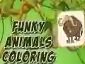 Lojë Ngjyrosni Kafshët Funky në internet Lojë Ngjyrosni Kafshët Funky në internet