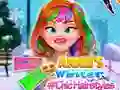 Lojë Annie's Winter Chic Hairstyles në internet Lojë Annie's Winter Chic Hairstyles në internet