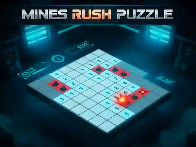 Lojë Puzzle Mines Rush në internet