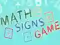 Lojë Lojë Shenjat Matematike në internet Lojë Lojë Shenjat Matematike në internet