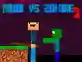 Lojë Noob përballë Zombie 2 në internet Lojë Noob përballë Zombie 2 në internet