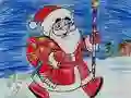 Lojë Ngjyros Santa Claus në internet Lojë Ngjyros Santa Claus në internet