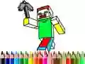 Lojë Kthehu në shkollë: Ngjyrosje Minecraft në internet