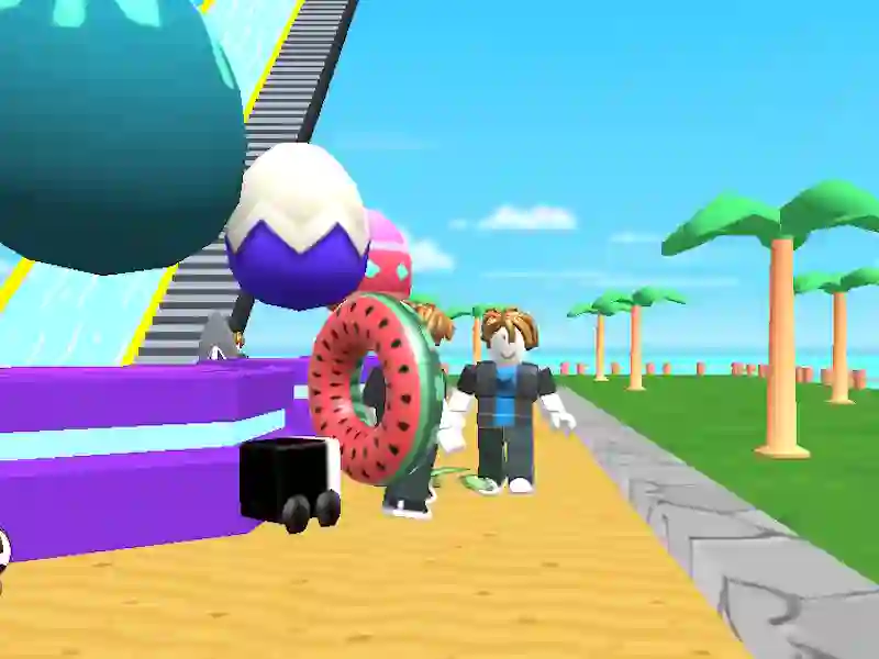 Lojë Obby: Ngjituni dhe rrëshqitni në internet