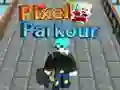 Lojë Parkour Pixel në internet