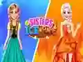 Lojë Motrat Akull vs Flakë në internet Lojë Motrat Akull vs Flakë në internet