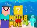 Lojë Noob kundër Pro 4 Blloku i Fatit në internet