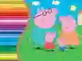 Lojë Libri për ngjyrosje për Peppa Pig në internet