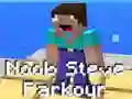 Lojë Parkour Noob Steve në internet Lojë Parkour Noob Steve në internet
