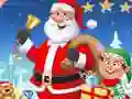 Lojë Puzle e Krishtlindjes Santa në internet