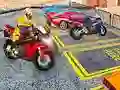 Lojë Lojë Parkimi Për Motocikleta Të Rënda Në Qytet 3D në internet