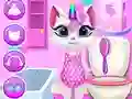 Lojë Kujdesi Ditor për Katin Unicorn në internet