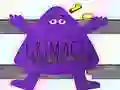 Lojë Grimace kundër këpucëve gjigande të klounit në internet