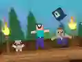 Lojë Noob: Mbijetesa në Terraria në internet Lojë Noob: Mbijetesa në Terraria në internet