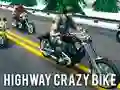 Lojë Motoshkë e Çmendur në Autostradë në internet Lojë Motoshkë e Çmendur në Autostradë në internet