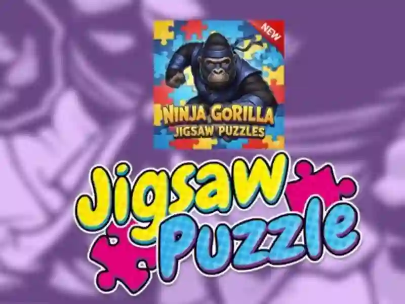 Lojë Enigma ninja gorilla jigsaw në internet