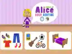 Lojë Bota e Rutinës së Përditshme të Alicës në internet