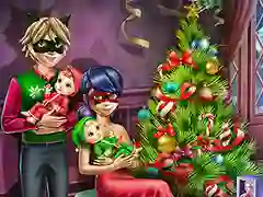 Lojë Krismasi i Familjes Dotted në internet Lojë Krismasi i Familjes Dotted në internet