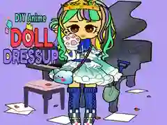 Lojë DIY Veshja e Kukullës Anime në internet Lojë DIY Veshja e Kukullës Anime në internet