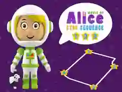 Lojë Bota e Sekuencës së Yjeve të Alice në internet